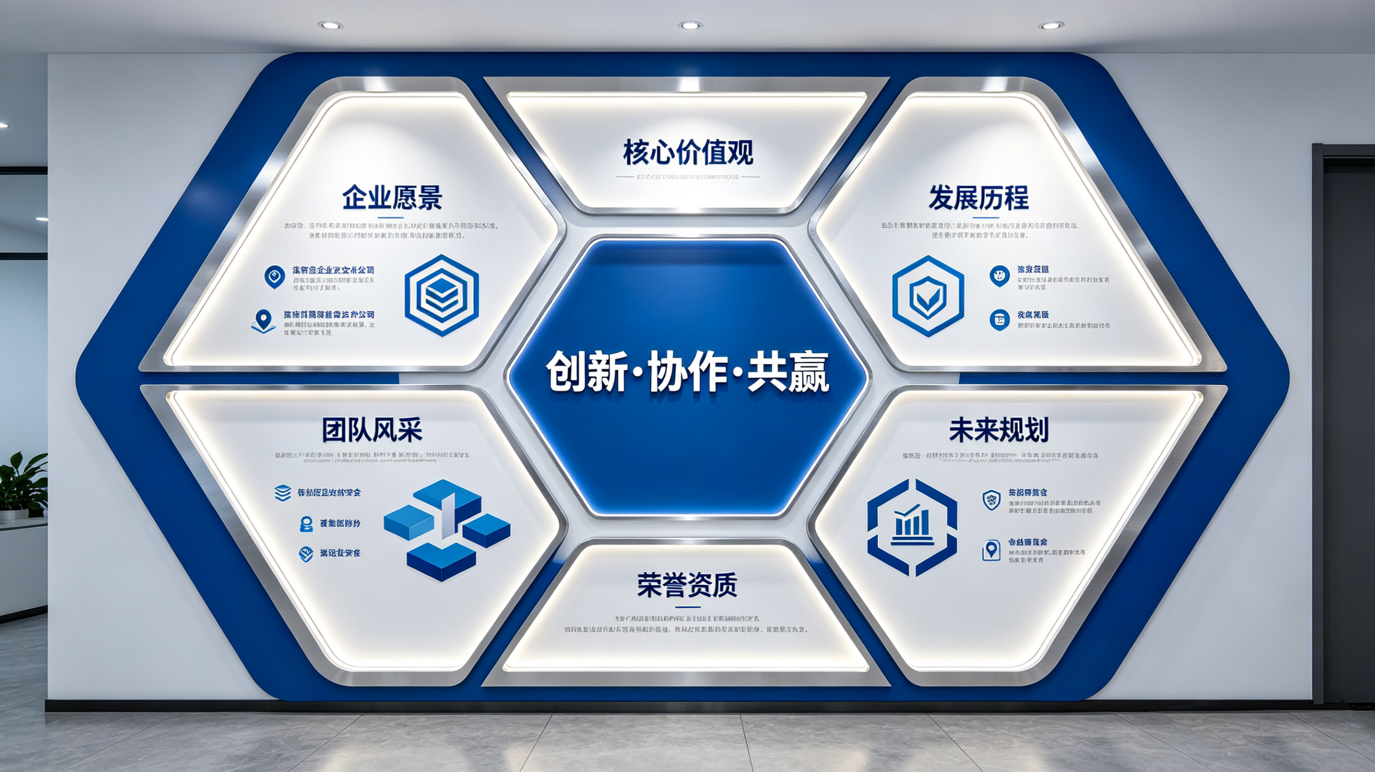 全椒企业文化墙六边形避坑指南（新手常犯5个错误）